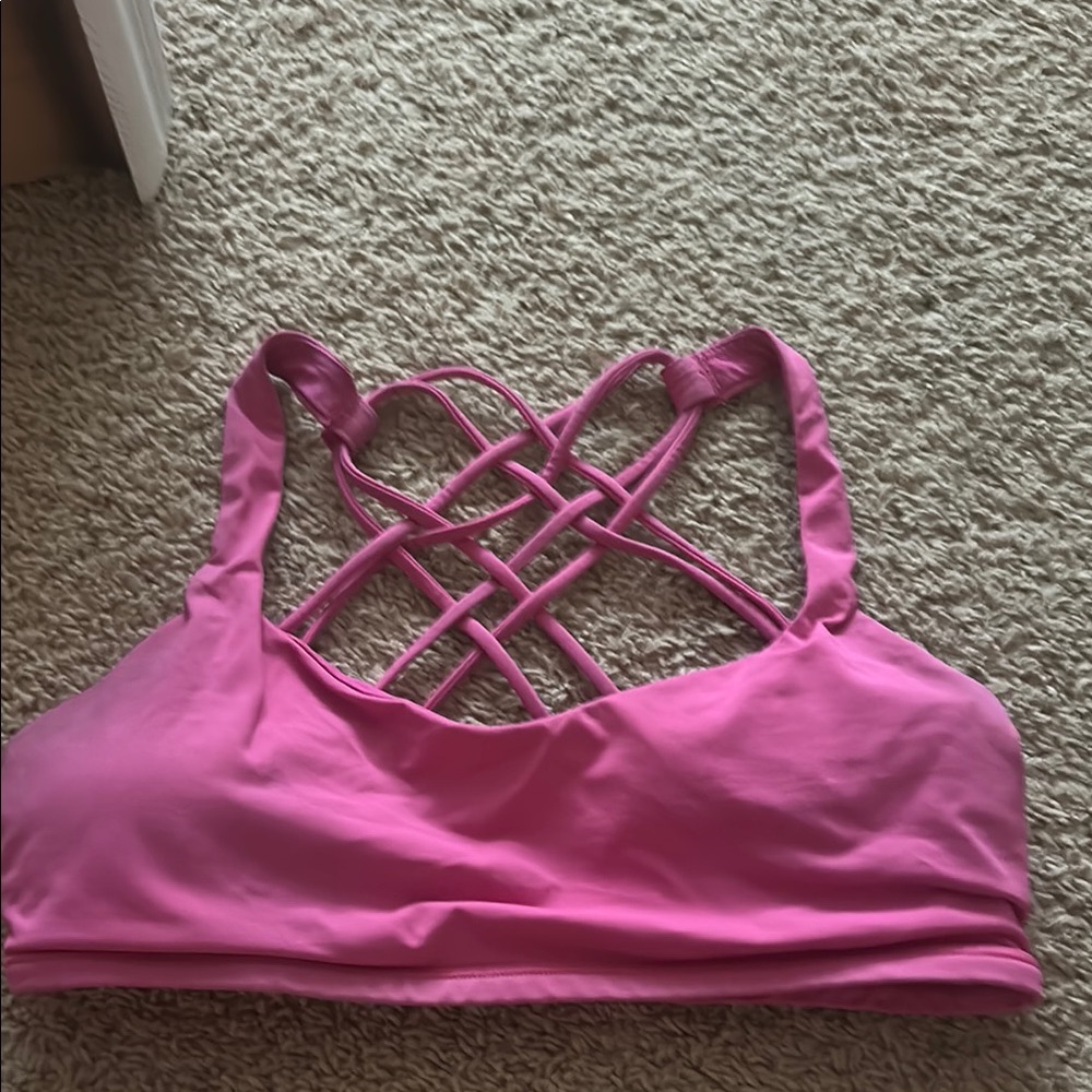 Pink Strappy Women's Bralette